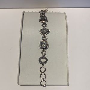 Sterling Silver Quartz Multi-shape bracelet